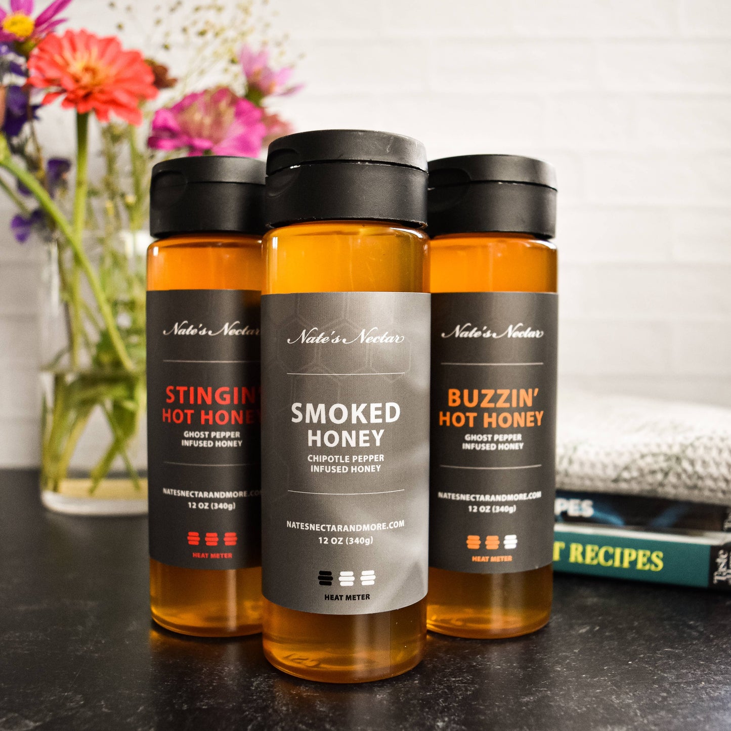 Smoked Honey, Plastic Squeeze Bottle 12oz