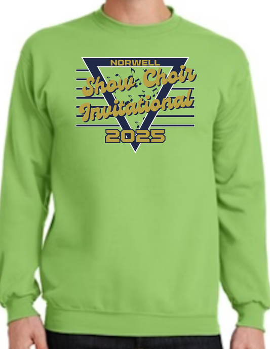 Lime Green Norwell Show Choir Invitational Crewneck Sweatshirt