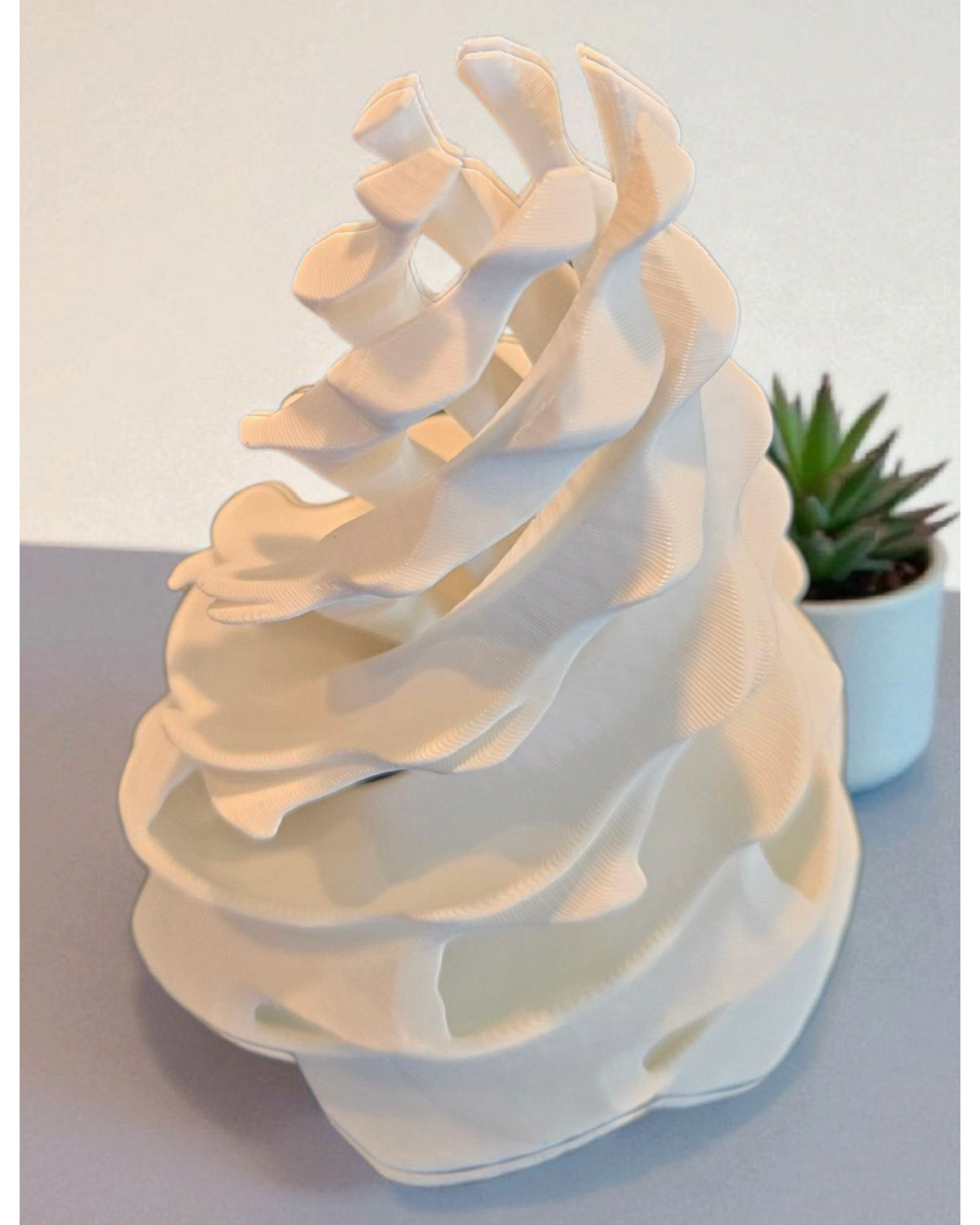 3D Printed Christmas Tree Fidget (Snow Covered)